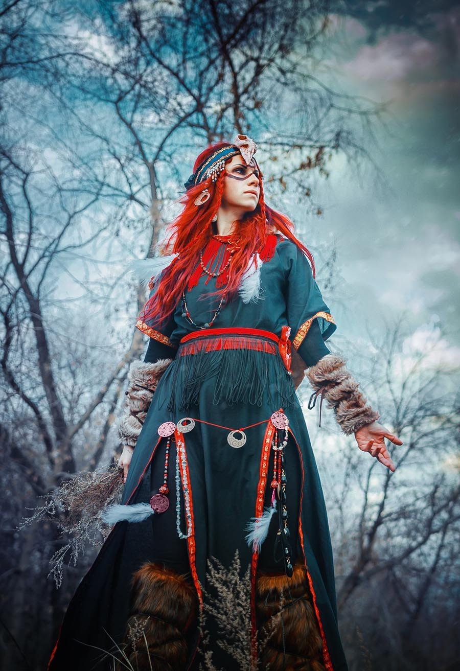 Girls in Slavic costumes underwear in Belize