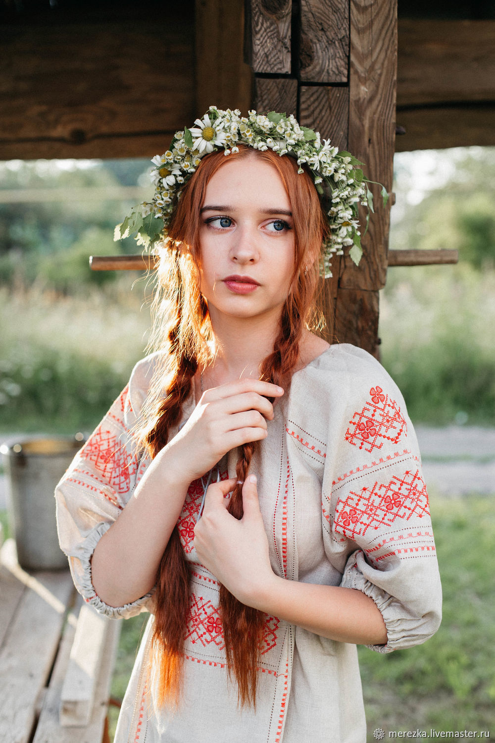 Girls in Slavic costumes in Belize