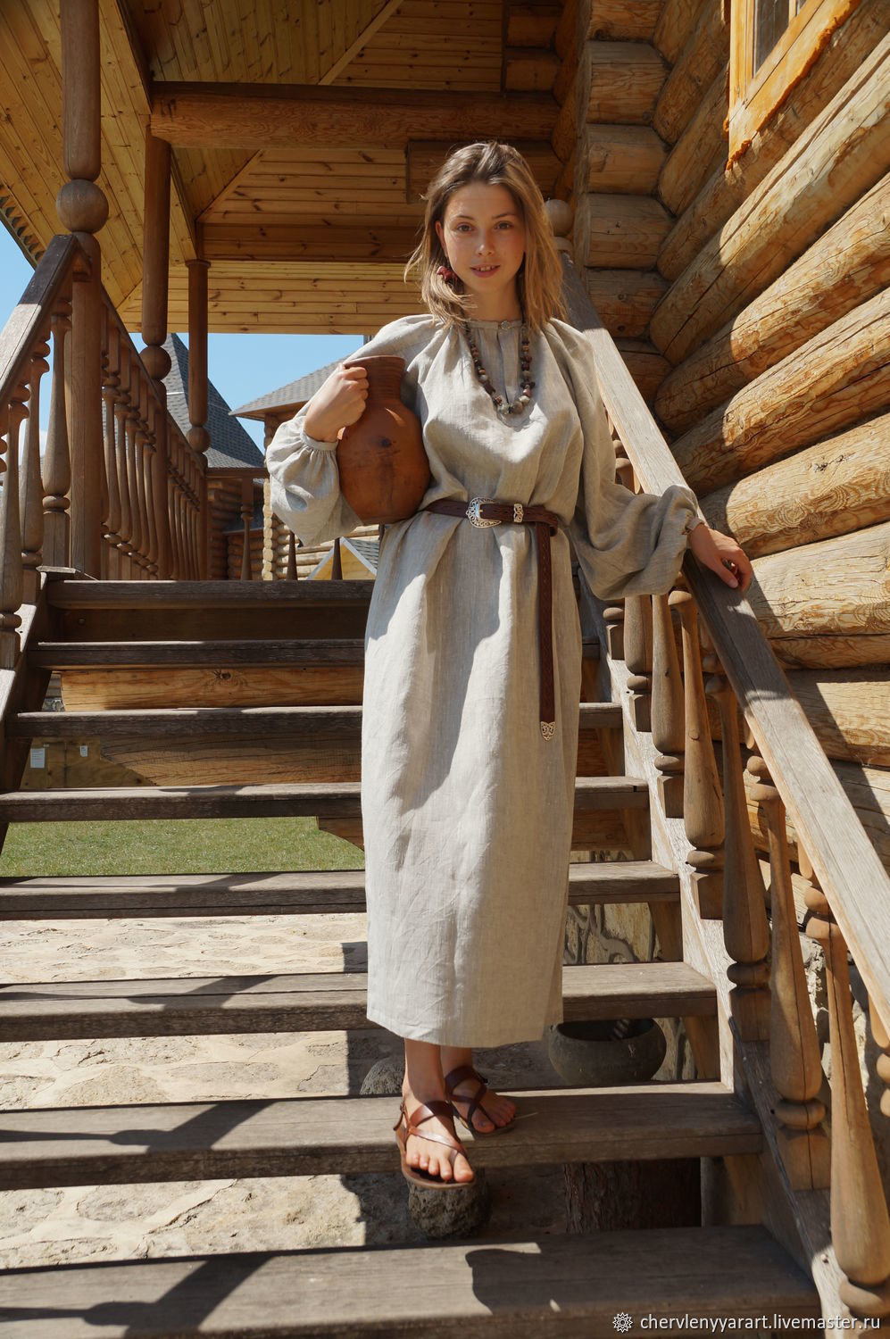 Girls in Slavic costumes in Belize