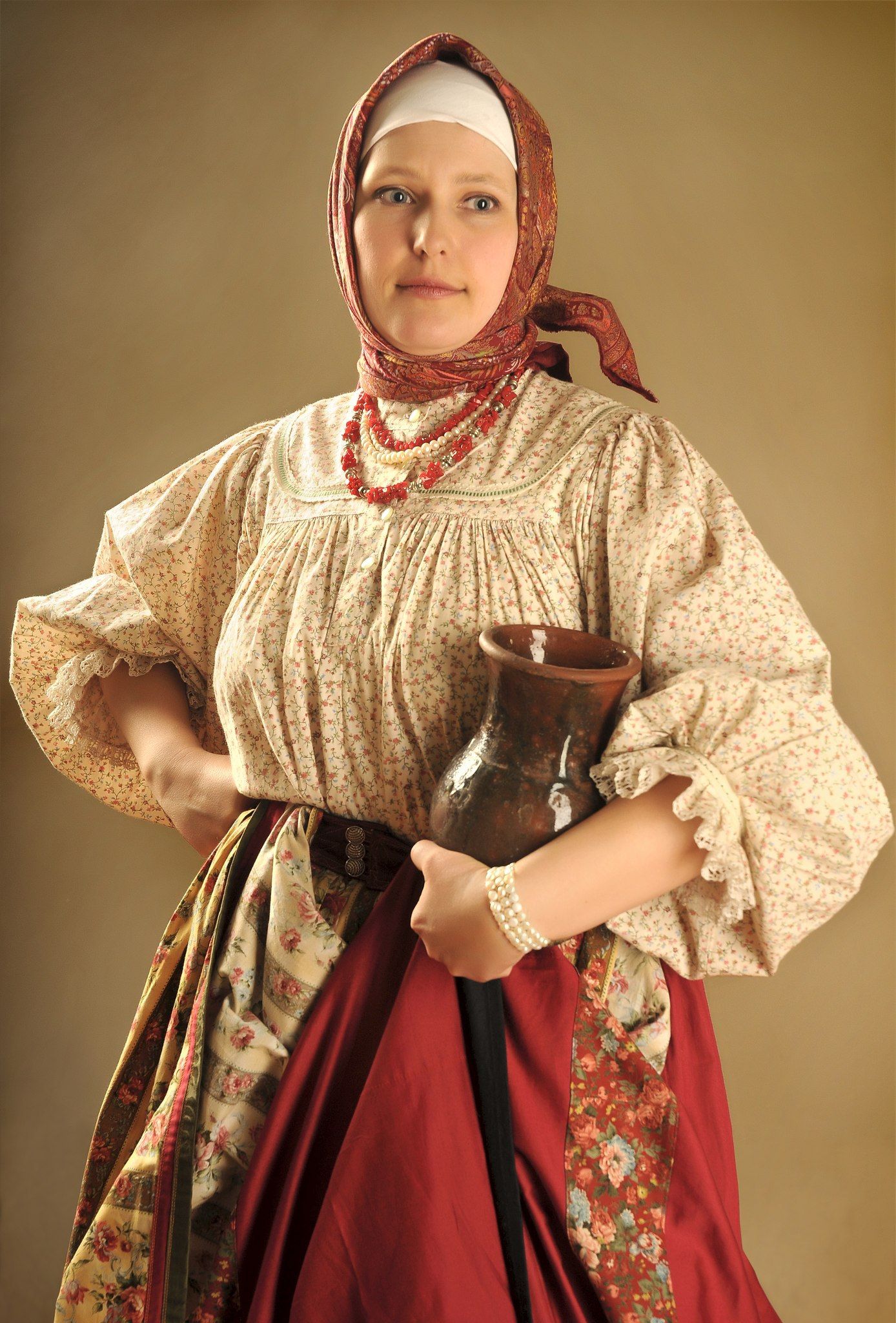 Girls in Slavic costumes in Belize