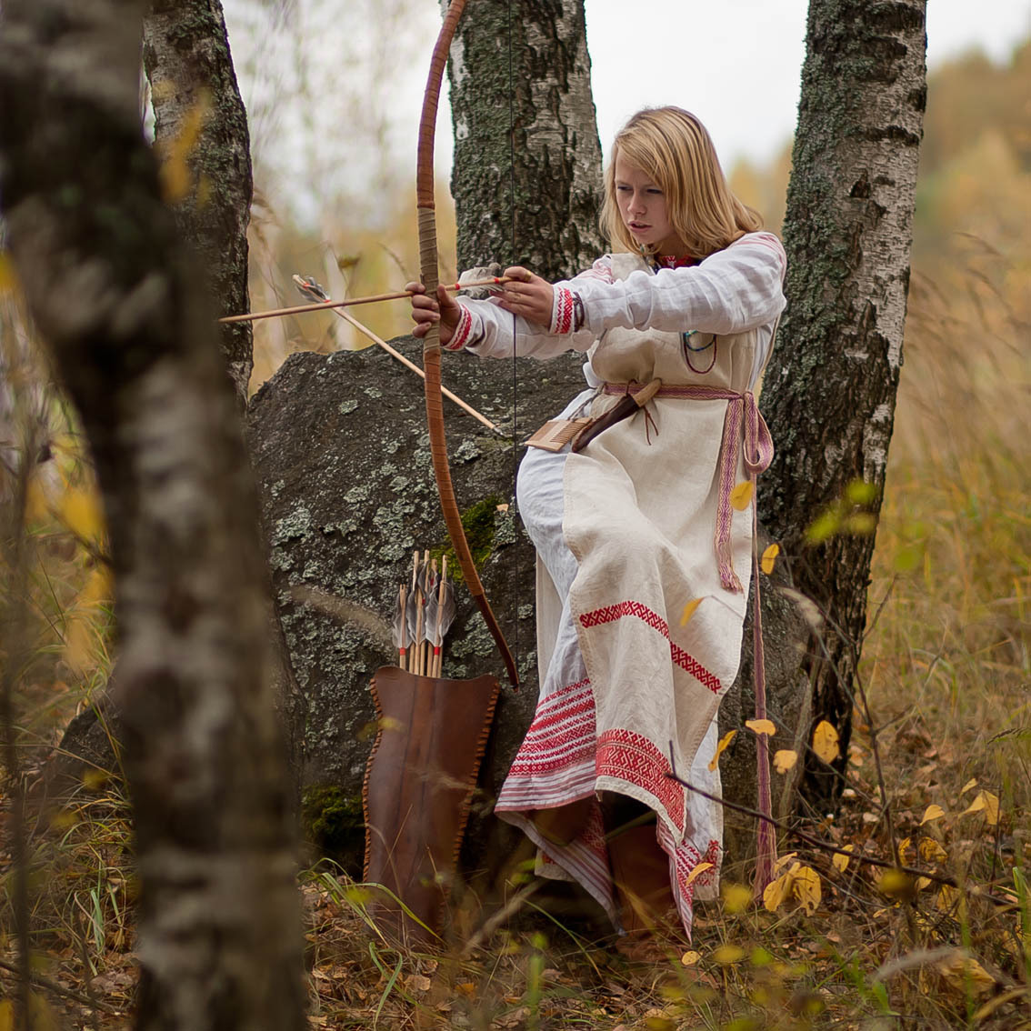 Sexy photo Girls in Slavic costumes in Belize